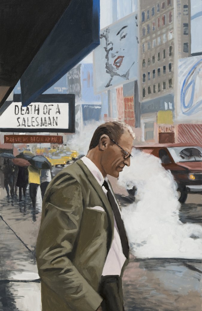 Arthur Miller, 2015. &Oacute;leo sobre papel. 100 x 65 cm