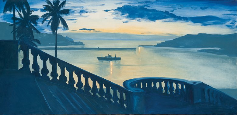 Cartagena, 1993. &Oacute;leo sobre lienzo. 97 x 195 cm.
