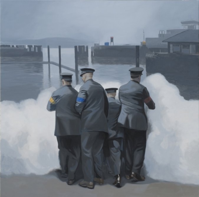 Brouillard, 2011. &Oacute;leo sobre lienzo. 200 x 200 cm.