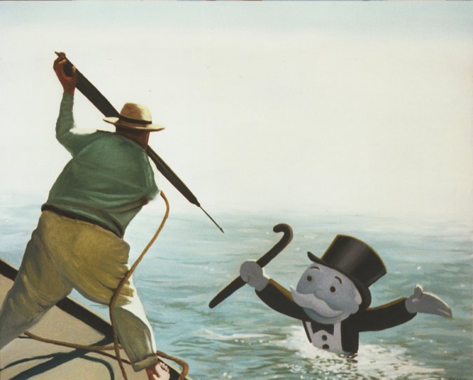 El desvelado de Seattle, 2000. &Oacute;leo sobre lienzo. 130 x 162 cm.