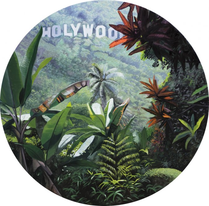 Holywood, 2015.Oil on canvas. 200 cm diameter
