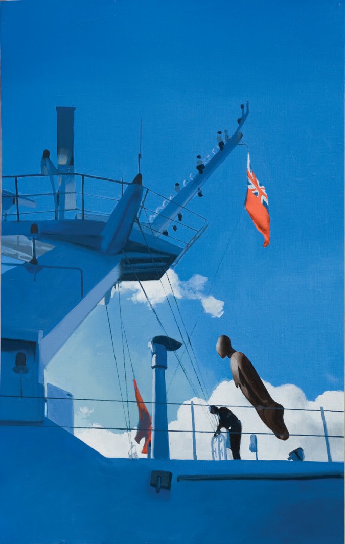 Captain Cook, 2015. Oil on paper. 100 x 65 cm