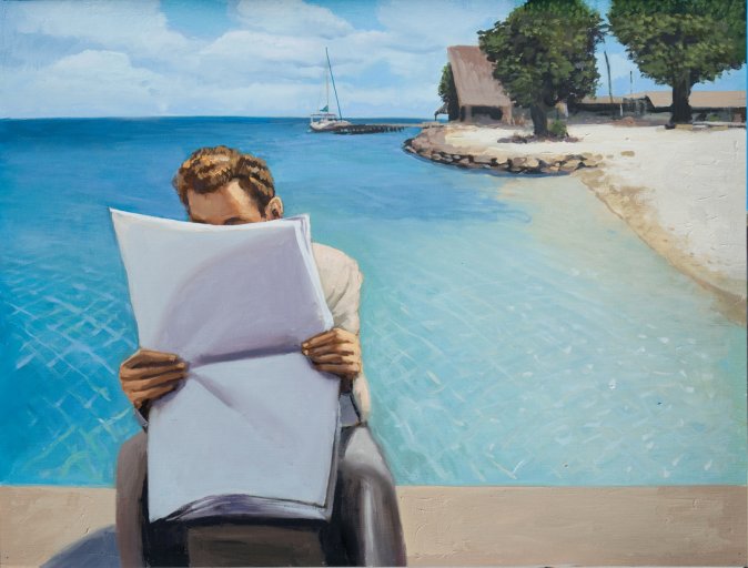 No news II, 2015 . Oil on canvas. 50 x 65 cm