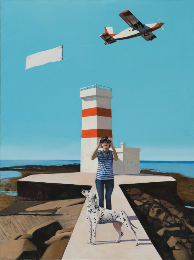 El futuro (Andersoniana), 2016. Oil on canvas. 200 x 150 cm