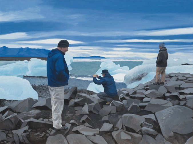 Earth Ice, 2016. Oil on canvas 150 x 200 cm.