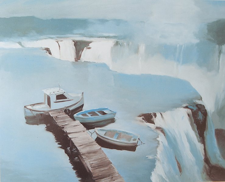 Vacaciones agitadas, 1991. &Oacute;leo sobre lienzo. 81 x 100 cm.