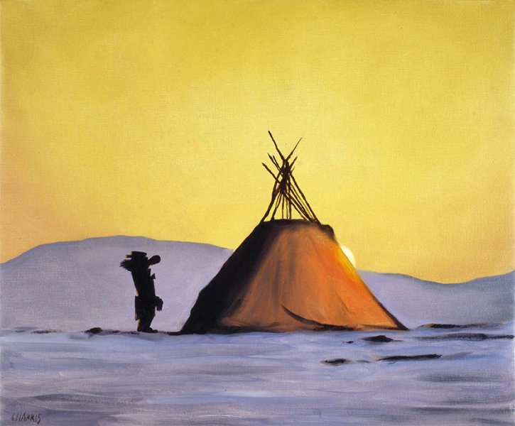 Las vacaciones de Carpanta, 1995. &Oacute;leo sobre lienzo. 41 x 50 cm