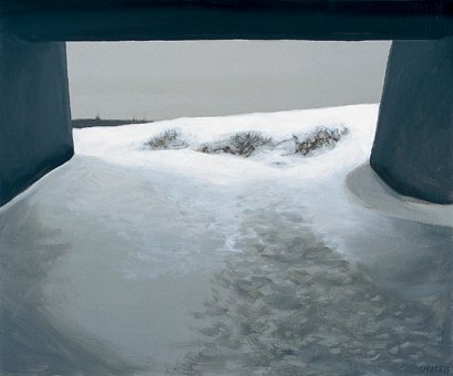 Túnel, 2003. Óleo sobre lienzo. 50 x 61 cm.