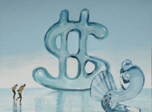 Fr&aacute;gil, 2009. Acr&iacute;lico y &oacute;leo sobre papel. 23 x 30,5 cm