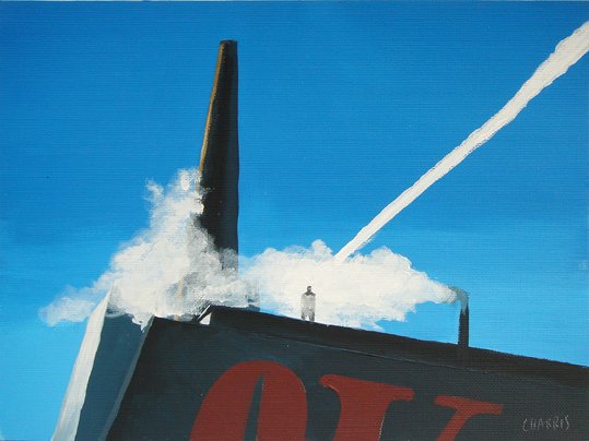 Time, 2009. &Oacute;leo sobre papel. 23 x 30,5 cm