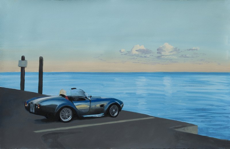California, 2010. &Oacute;leo sobre papel. 65 x 100 cm