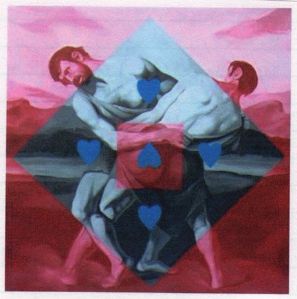 La lucha de Fracanzano, 1990. &Oacute;leo sobre lienzo. 200 x 200 cm