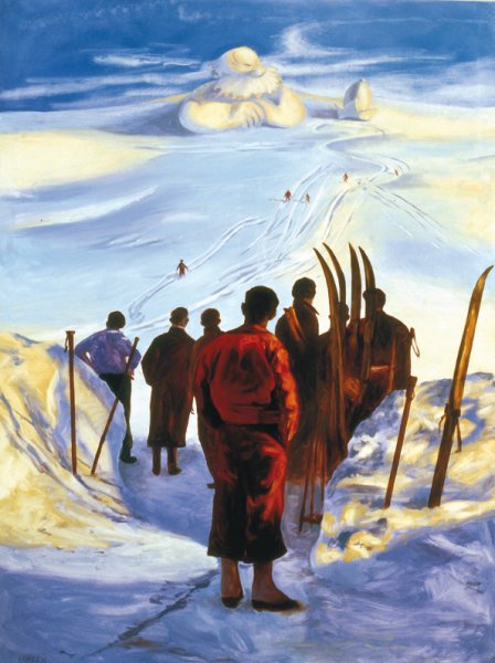 Excursi&oacute;n al Olimpo, 1994. O/L. 200 x 150 cm.