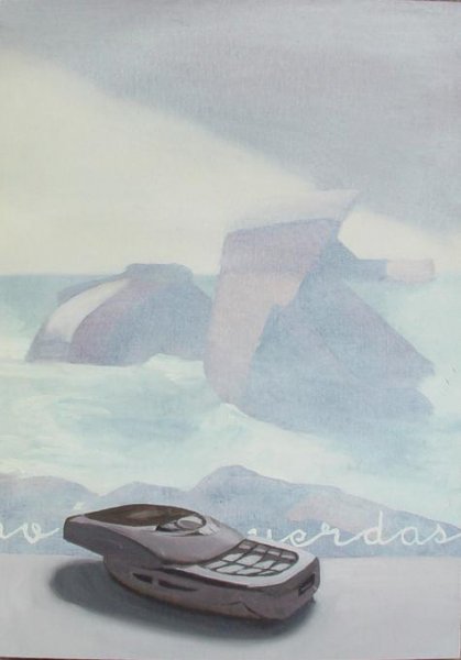 La Voix Humaine, 2006, &Oacute;leo sobre cart&oacute;n, 52 x 37 cm.