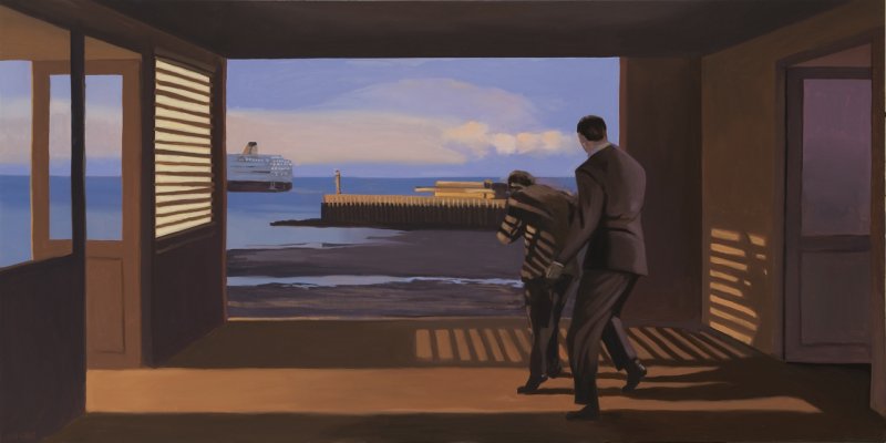 Departures, 2011- &Oacute;leo sobre lienzo. 75 x 225 cm