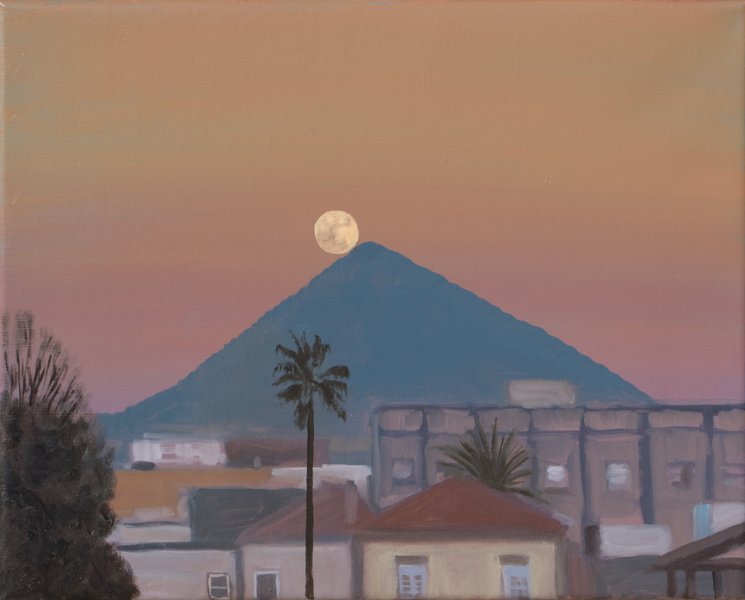 La pir&aacute;mide, 2008 (Acr&iacute;lico/&Oacute;leo/lienzo 20 x 40 cm.)
