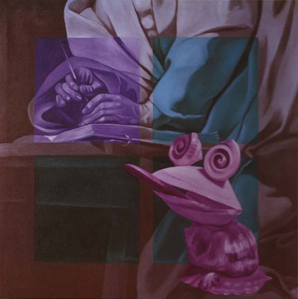 Sin t&iacute;tulo, 1991. &Oacute;leo sobre lienzo, 130 x 130 cm.