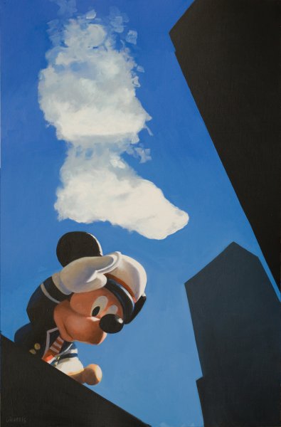 Pie, 2017. &Oacute;leo sobre papel. 100 x 65 cm. 