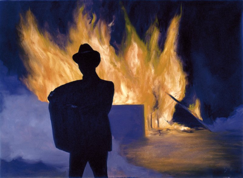 Los intereses creados, 1993 (&Oacute;leo sobre lienzo, 73 x 100 cm.)