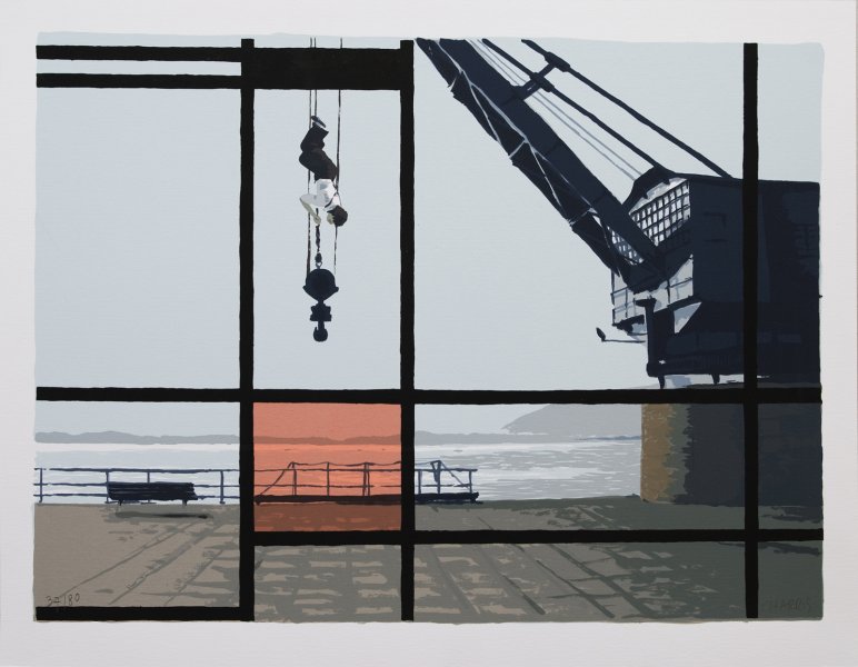 Santander, 2008. Serigraphy. 40 x 50 cm.