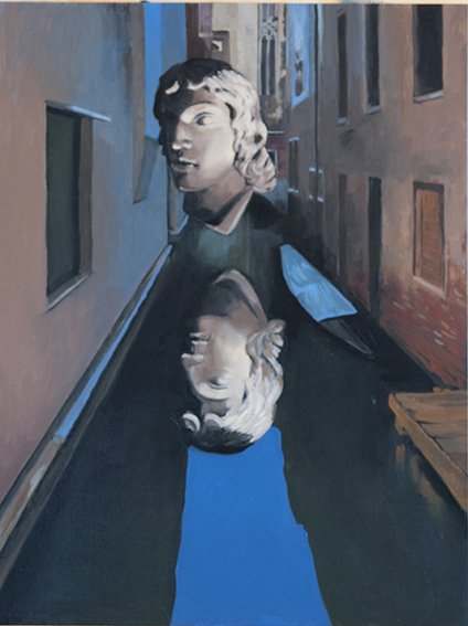 Muerte en Venecia. Pg. 117, 2018. &Oacute;leo sobre lienzo. 65 x 50 cm.