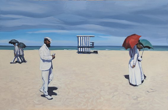 La muerte en Venecia. Pg. 60/61. 2018. Oil on paper. 65 x 100 cm