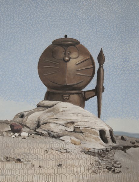 Ancient Civilisations, 2022. Oil on paper. 65 x 50 cm.
