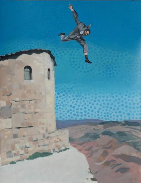 Creyente, 2022 (Acr&iacute;lico y &oacute;leo sobre papel, 50 X 65 cm.)