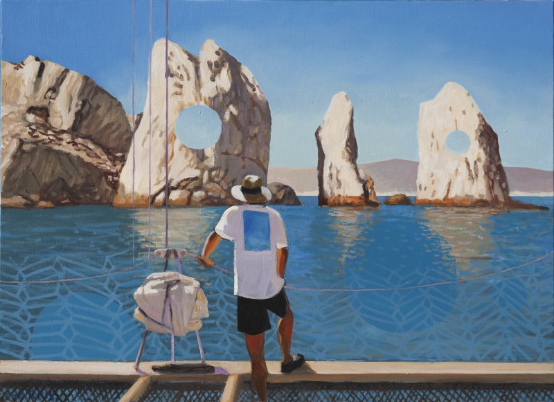 Todo y nada, 2024. &Oacute;leo sobre lienzo. 75 x 100 cm.
